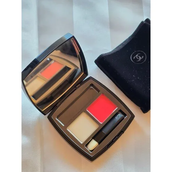 CHANEL Lip Balm and Powder Duo 410 Rosso Pompeiano MU3